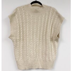 Cupcakes and Cashmere Cable Knit Sweater Vest